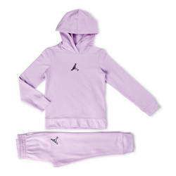 Baby Tracksuits - Jordan Girls Essentials Hooded - Plum Fog-Plum Fog