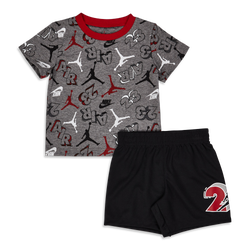 Baby Tracksuits - Jordan Boys   Summer Set - Brown-Brown