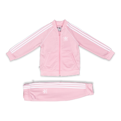 Baby Tracksuits - adidas Girls Superstar Track  Suit - True Pink-White