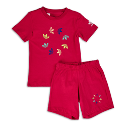 Baby Tracksuits - adidas Girls Adicolor Bold Summer Set - Off White-Off White