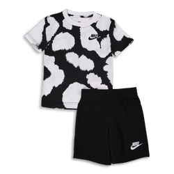 Bebés Tracksuits - Nike Sportswear All Over Print Dot Summer Set - Black-Black