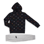 Black-Multi-Dk Grey Heather