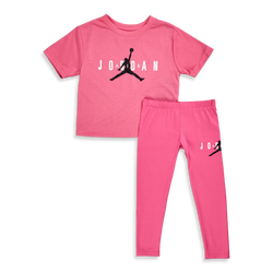 Bebes Tracksuits - Jordan Girls  Sustainable Tee And Legging - Pinksicle-Pinksicle