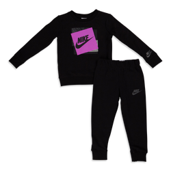 Baby Tracksuits - Nike Gfx - Black-Fuchsia Dream