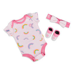 Neonati e piccoli Gift Sets - Converse Aop 3 Pc - Pink Foam-Pink Foam