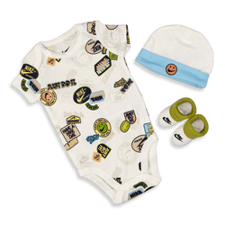 Bebes Gift Sets - Nike Aop 3 Pc - Sail-Sail