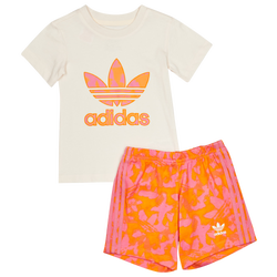 Bebés Tracksuits - adidas Adicolor Trefoil - Wonder White-Bright Orange