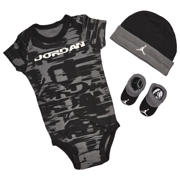 Image of Jordan Essential Aop 3 Pc unisex Set regalo - Nero - Jersey di cotone - Foot Locker035