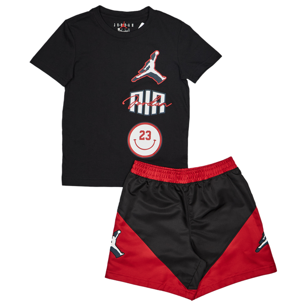 Jordan Stacked Unisex Tracksuits - Black - Size 9 - 12 Months - Cotton Jersey