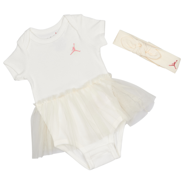 Jordan Rib 2 Pc Unisex Gift Sets - White - Size New Born - Cotton Jersey