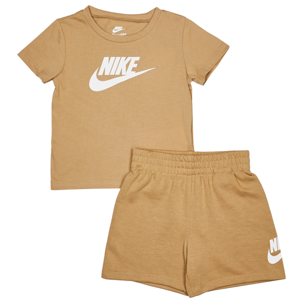 Nike Club Hbr Trainingspakken Baby - Beige - Maat 80 - 86 CM