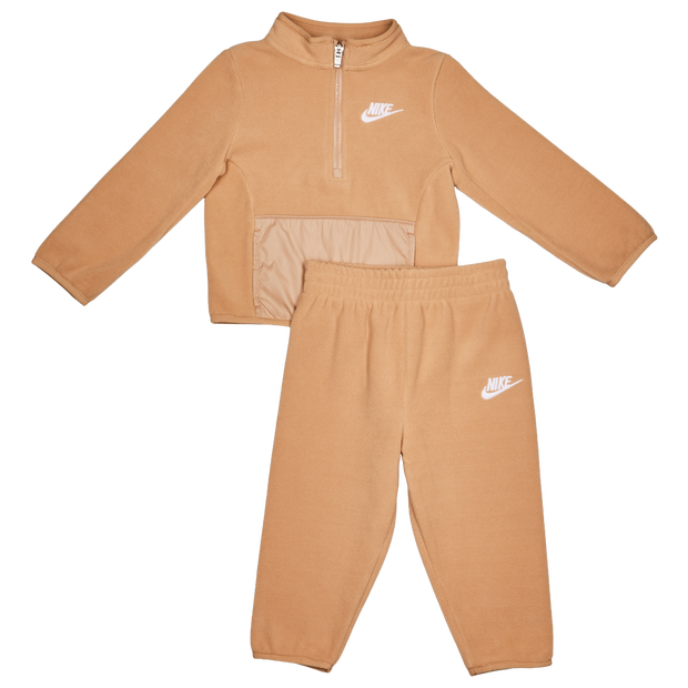 Nike Club Polar Hz Unisex Tracksuits - Brown - Size 2T/24 Months - Poly Fleece