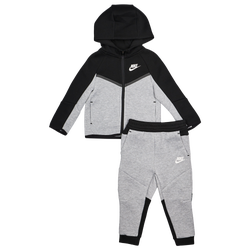 Bebes Tracksuits - Nike Tech Colorblock - Dk Grey Heather-Black