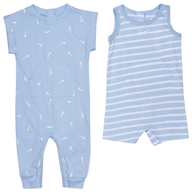 Image of Nike 2pk Romper unisex Tute da ginnastica - Blu - Jersey di cotone - Foot Locker035