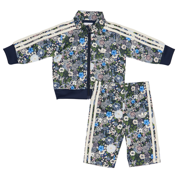 Adidas Liberty Unisex Tracksuits - Blue - Size 3 - 6 Months - Poly Tricot