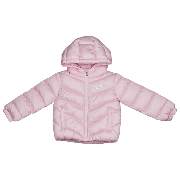 Nike Adp Puffer Unisex Jackets - Pink - Size 18 Months - Poly Woven