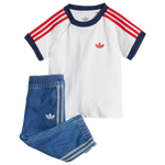 Medium Blue Denim-White