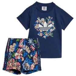 Baby Tracksuits - adidas Originals X Liberty London Shorts And Tee - Night Indigo-Night Indigo