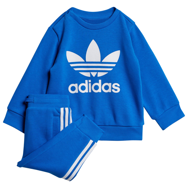 Image of Adidas Crew unisex Tute da ginnastica - Blu - Jersey di cotone - Foot Locker035