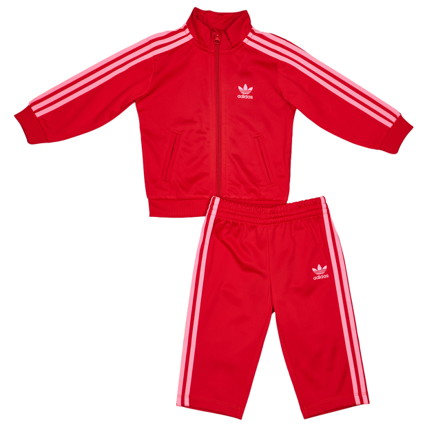 Adidas Firebird Bebé Chándales - Rojo - Talla 81 - 86 CM - Poly Tricot