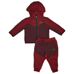 Baby Tracksuits - Nike Tech Colorblock - Dk Team Red-Burgundy Crush