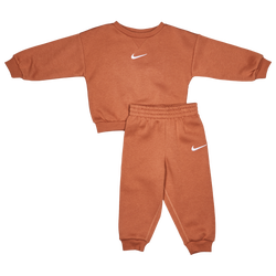 Neonati e piccoli Tracksuits - Nike Essential Crew - Mineral Clay-White