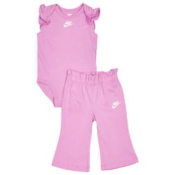 Baby Tracksuits - Nike Paperbag Waist Baby - Light Magenta-White