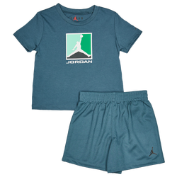 Baby Tracksuits - Jordan Brooklyn Gfx Block - Ash Green-Multi