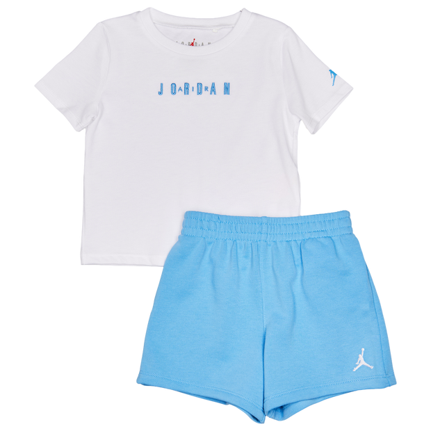 Jordan Wordmark Emb Unisex Tracksuits - White - Size 18 - 24 Months - Cotton Jersey