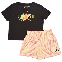 Bebés Tracksuits - Jordan Festival Tie Dye - Black-Lemon Wash