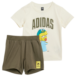 Baby Tracksuits - adidas The Simpsons Tee Set - Cream White-Cream White