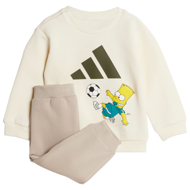 Adidas The Simpsons Jogger Neonato - Tute da ginnastica Bianco - Taglia 93 - 98 CM - Jersey di cotone