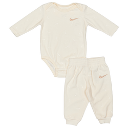 Baby Tracksuits - Nike Essentials Velour - Pale Ivory-Pale Ivory