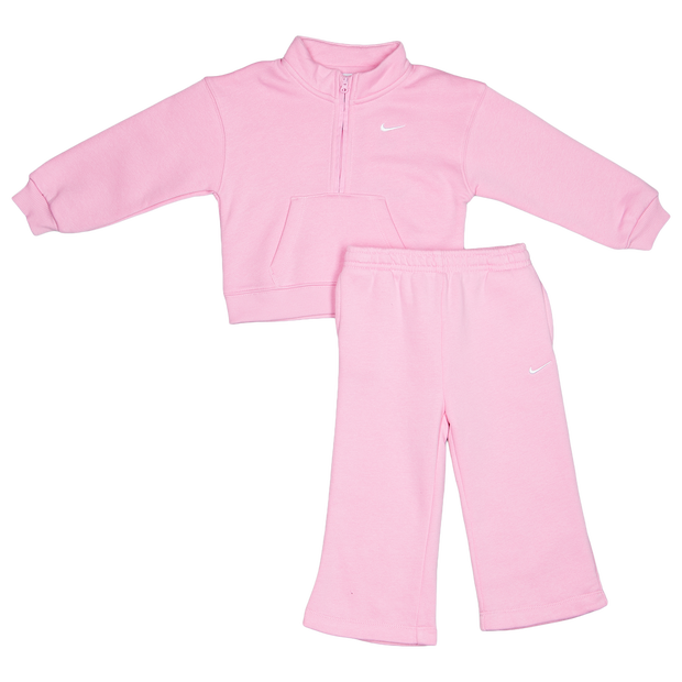 Nike 1/4 Zip Baby Trainingsanzüge - Rosa - Größe 74 - 80 CM - Baumwoll-Fleece
