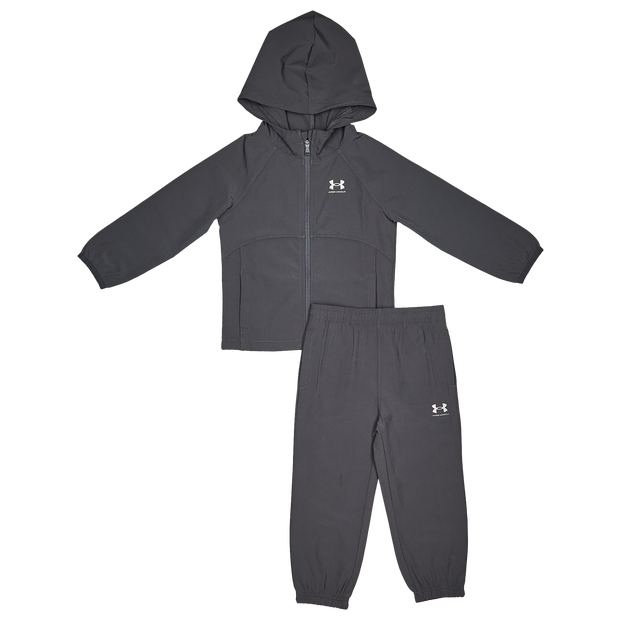 Under Armour Rival Woven Trainingspakken Baby - Grijs - Maat 75 - 80 CM - Poly Woven