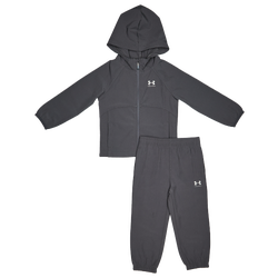 Baby Tracksuits - Under Armour Rival Woven - Castlerock-Black