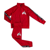 Red-Red-Red - HD JDN TRICOT PANT SET RED