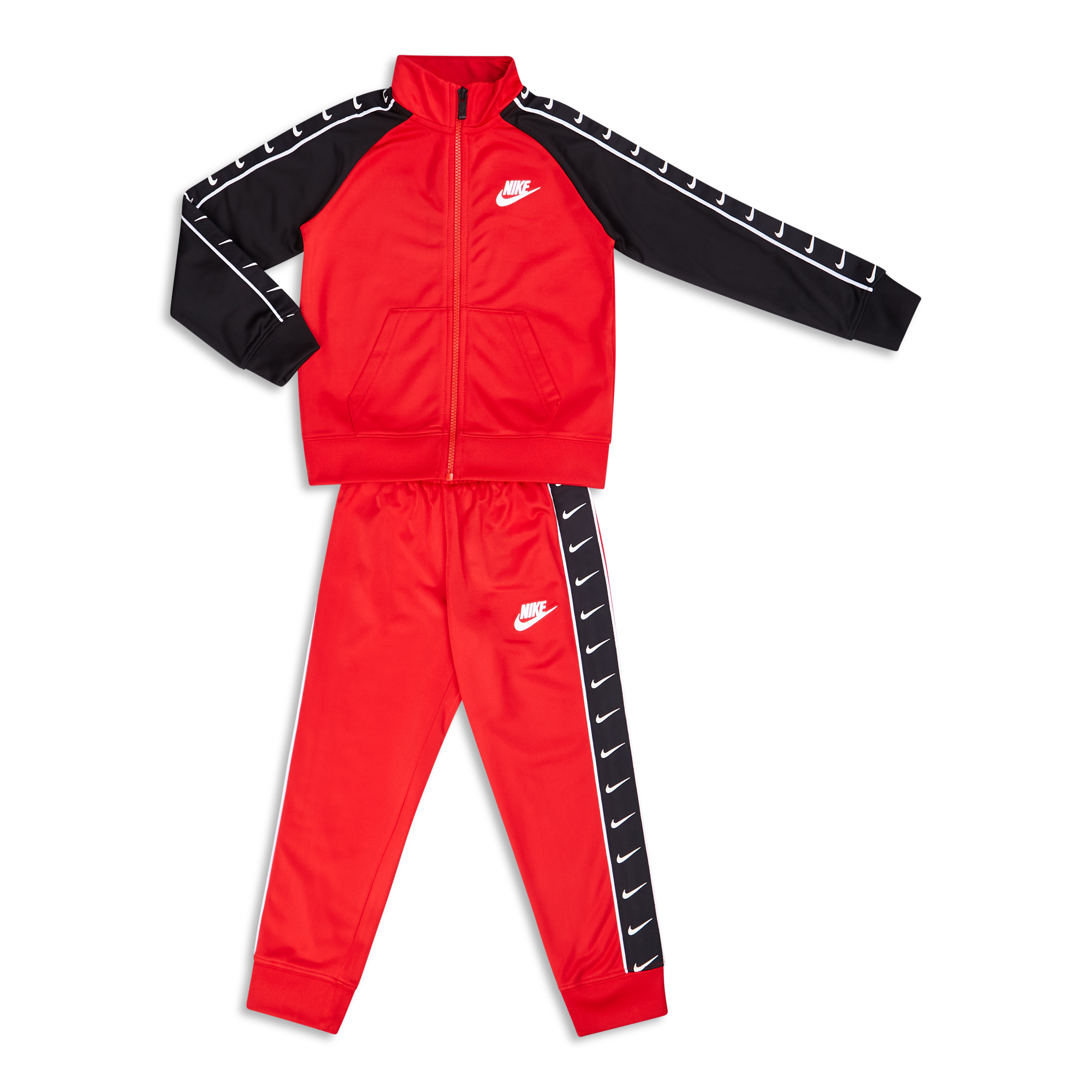 nike swoosh red tracksuit