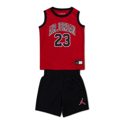 Vorschule Tracksuits - Jordan Boys 23 Jersey Summer Set - Red-Black-White