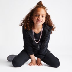 Pre School Hoodies - Nike Tech Fleece - Black-Black-White