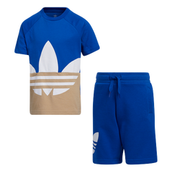 Pre School Tracksuits - adidas Big Trefoil - Team Royal Blue-Trace Khaki F17-White