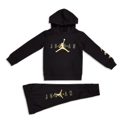 Pre School Tracksuits - Jordan Highlights - Black-Gold-Gold