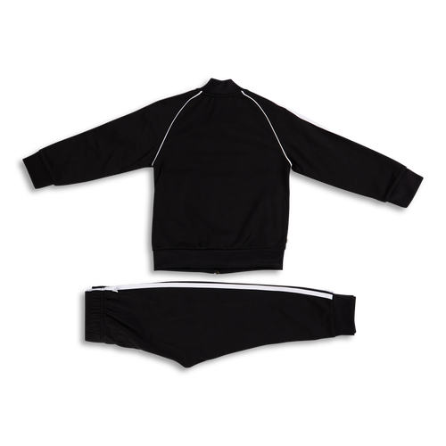 Black superstar tracksuit on sale