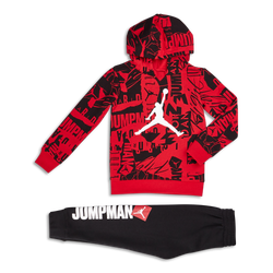 Pre School Tracksuits - Jordan Boys  All Over Print - Gym Red-Gym Red