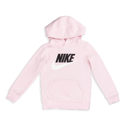 Pre School Hoodies - Nike Girls Club Hbr Over The Head - Pink Foam-Pink Foam