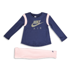 Pre School Tracksuits - Nike Girls Air Leggings - Pink Glaze-Pink Glaze