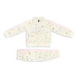Pre School Tracksuits - Nike Girls Sportswear All Over Printed Splatter Track - Cashmere-Cashmere