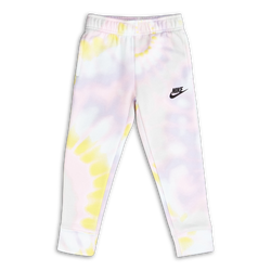 Pre School Pants - Nike Girls Sportswear Tie Dye Cuffed - Purple Chalk-Purple Chalk