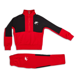 Pre School Tracksuits - Nike Boys Air  Hlaf Zip Track - University Red-University Red