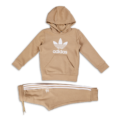 Pre School Tracksuits - adidas Adicolor Hooded - Beige Tone-Beige Tone